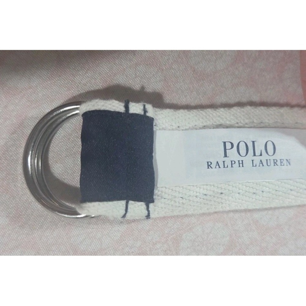 Polo Ralph Lauren Kids Navy Blue Nautical Rope Print D-Ring Belt - Picture 6 of 6